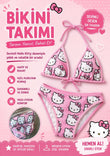 Hello Kitty Desenli Bikini Takımı